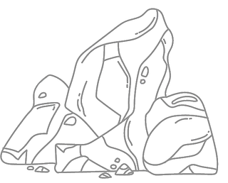 Skizze eines Steines